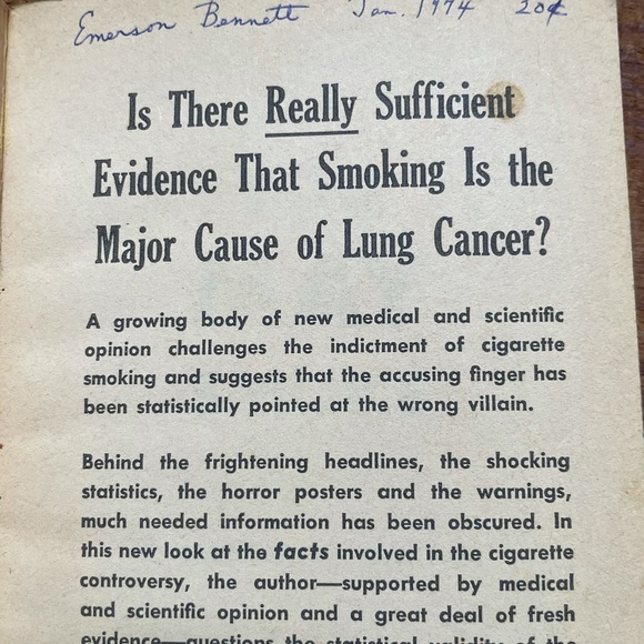 YOU MAY SMOKE 1966 1st ed RARE - Picture 3 of 9